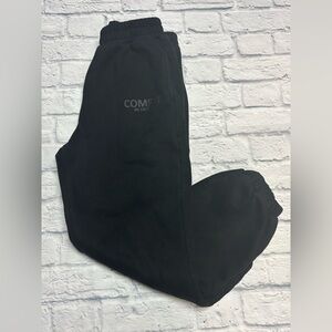 COMFRT Black Relaxed Fit Joggers with Soft Fabric Unisex